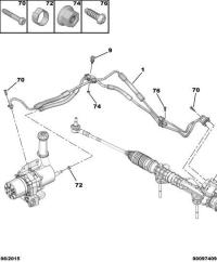9800610780-Tube set, steering hydraulic