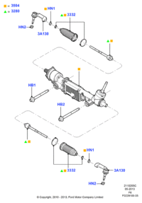 7L1Z3A130L-TIE ROD END RH