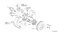 400152FK0A-KNUCKLE, STEERING, LH