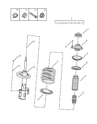4013004900-Strut assy-fr rh