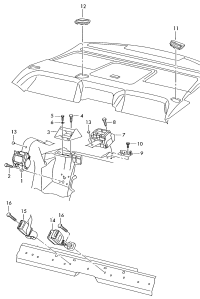 4E0857805C-Three-point s/belt with automatic unit, s/belt tensioner & holder/child seat * * * * * *