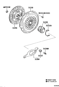 3120435060-FORK SUB-ASSY, CLUTCH RELEASE