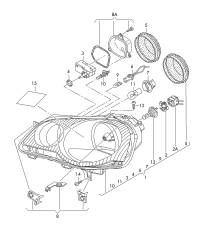 6QD941007-Halogen dual lamp