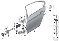 41007206113-Door, rear lh