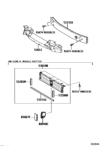 5213130360-REINFORCEMENT, FRONT BUMPER