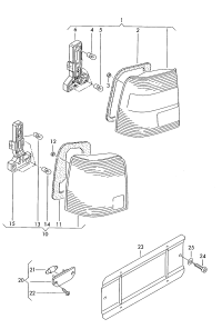 3BD945258-Holder assy-lamp