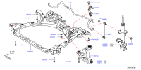 543035R60A-Strut assy-front strut, lh