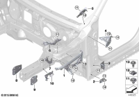 41007956399-Bracket, gas spring, rh/lh