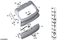 41007417415-Hinge t/lid upr lh
