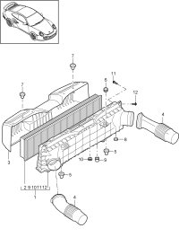 99711013130-ELEMENT, AIR CLEANER ATK412