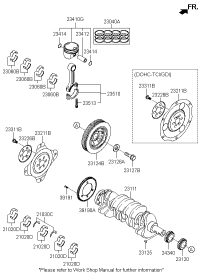 210202G121-BEARING PAIR SET-CRANKSHAFT