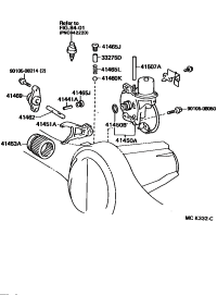 4145060060-ACTUATOR, DIFFERENTIAL LOCK SHIFT, NO.2