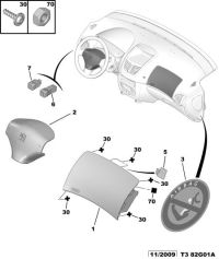4112FW-Coversteering wheel w/air bag