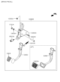 32839F0100-SPRING-RETURN,REAR BRAKE SHOE