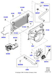 E9SZ8100A-BRAKE PAD SET FR-W204 -2007
