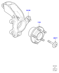 6M512C300AA-WHEEL HUB REAR-EVOQUE