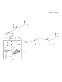 42504682-Lever, parking brake (saic gm, gooseneck, drive) (42504682 together with 42349368