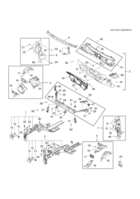 42392674-Rail, fr. cabin (incl. 12, 13, 15, 29, 30, 33, 46)
