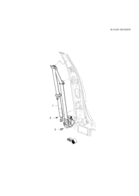 39084273-Retractor, front seat belt