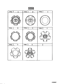 4260360250-ORNAMENT SUB-ASSY, WHEEL HUB(FOR FRONT)