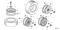 42700SNVP91-WHEEL ASSY., ALUMINI