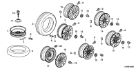 44732T2LH01-Cap assy-a/wheel center