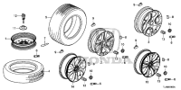 42700TLYH73-Wheel set, aluminium (17X7 1/2J)