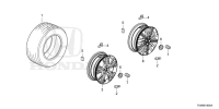 42800TKMH90-WHEEL ASSY., ALUMINI