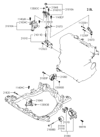 218302E400-BRACKET ASSY-TRANSAXLE MTG