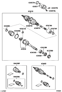 044270E030-BOOT KIT, FRONT DRIVE SHAFT, IN & OUTBOARD, RH/LH