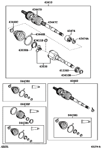 4304012090-JOINT ASSY, FRONT DRIVE INBOARD, RH