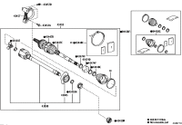 0442702710-BOOT KIT, FRONT DRIVE SHAFT, IN & OUTBOARD, RH/LH