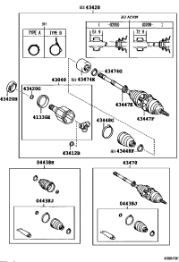 4342028030-SHAFT ASSY, FRONT DRIVE, LH