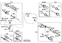 0442758102-BOOT KIT, FRONT DRIVE SHAFT, IN & OUTBOARD, RH/LH