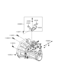 4389023062-BRACKET ASSY-SHIFT CABLE