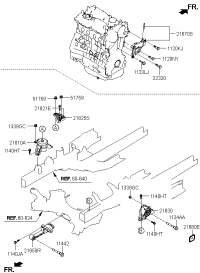 216702GGB1-BRACKET ASSY-ENGINE SUPPORT