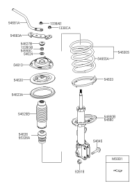 546102E200-Insulator assy-strut