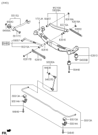 551102E002-ARM ASSY-TRAILING