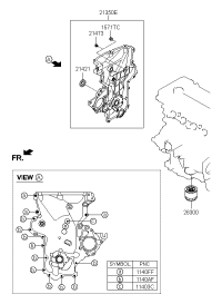 213502B000-COVER ASSY-TIMING CHAIN