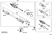 0442702A00-BOOT KIT, FRONT DRIVE SHAFT, IN & OUTBOARD, RH