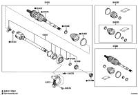 0442702A30-BOOT KIT, FRONT DRIVE SHAFT, IN & OUTBOARD, RH