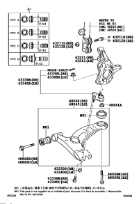 4320147030-KNUCKLE, STEERING, RH