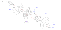 43202JE60A-HUB REAR WHEEL
