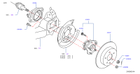 432024CL1A-HUB REAR WHEEL