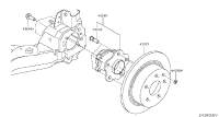 432022FL0A-HUB REAR WHEEL