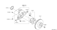 432023JA0A-HUB REAR WHEEL