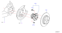 432025RF0B-HUB REAR WHEEL