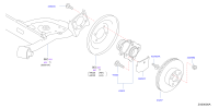43202ED51B-HUB REAR WHEEL
