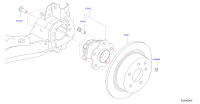 43202JE21A-HUB REAR WHEEL