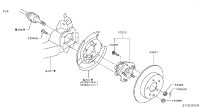 43202JE61A-HUB REAR WHEEL